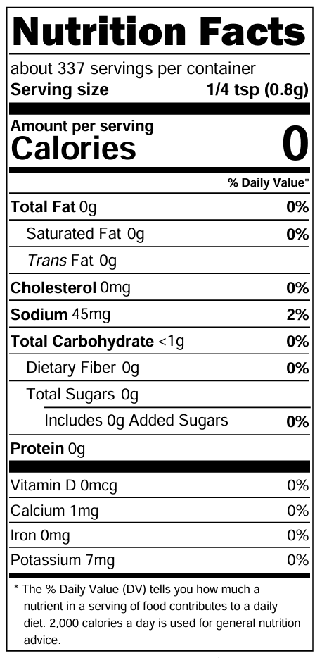 Cherrywood Smoked Chipotle Nutrition Facts
